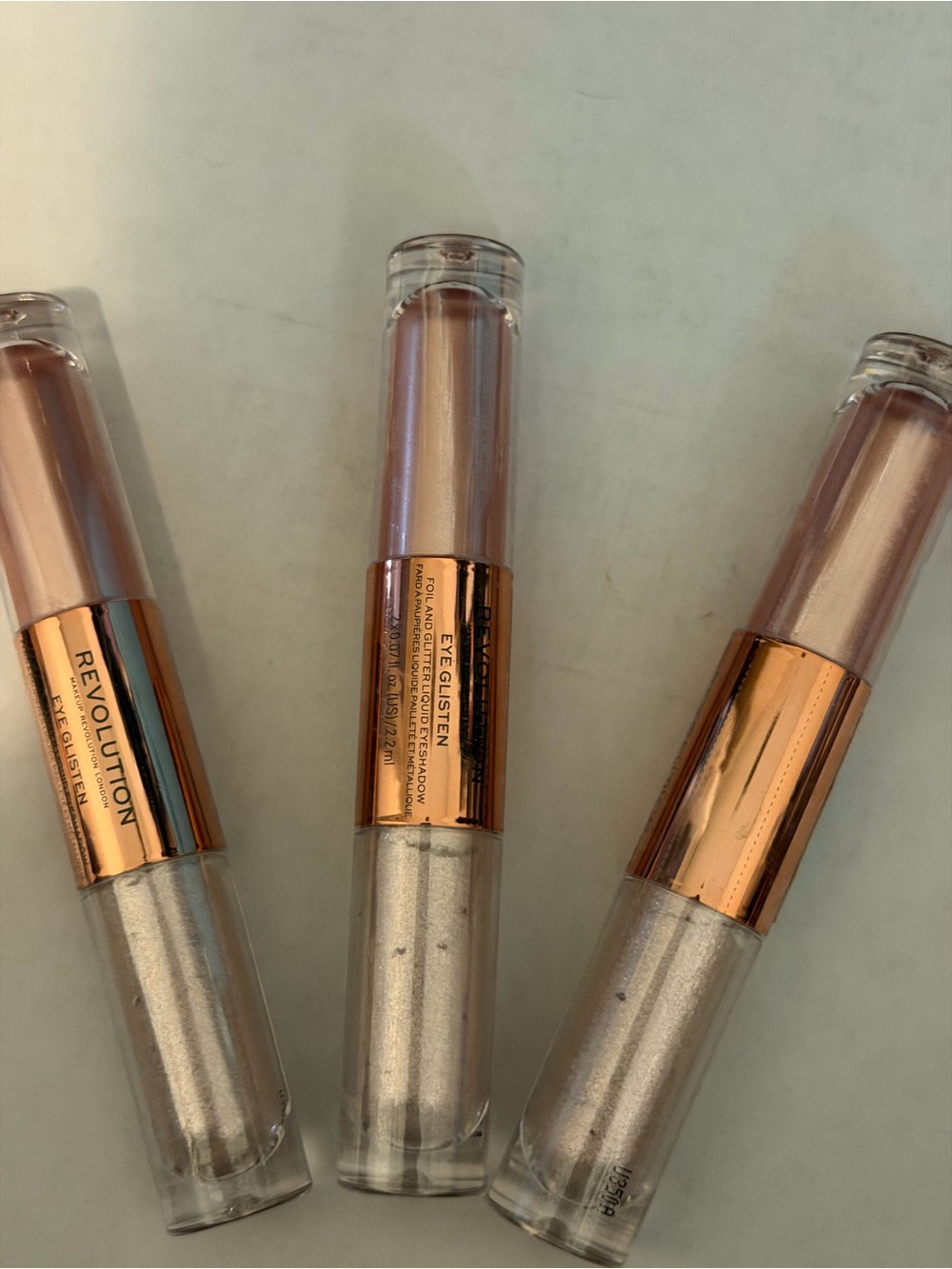 Revolution Dual-Ended Eyeshadow Stick โ Rose Gold & Silver Duo